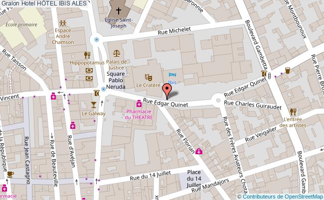 plan HÔtel Ibis ALES