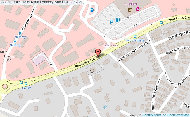 plan Hôtel Kyriad Annecy Sud Cran-Gevrier
