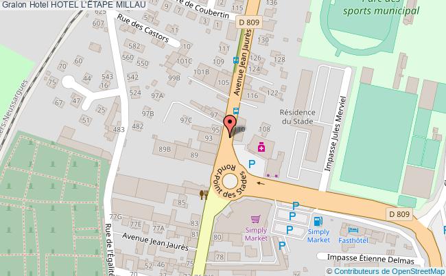 plan Hotel L'etape MILLAU