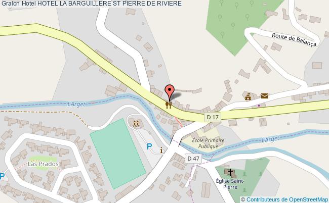 plan Hotel La Barguillere ST PIERRE DE RIVIERE