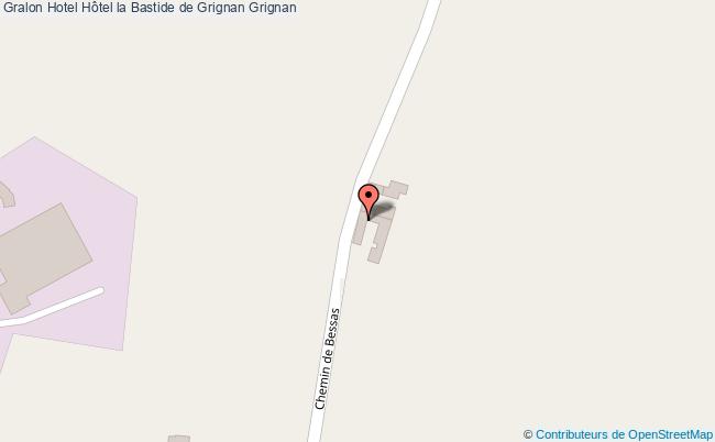plan Hôtel La Bastide De Grignan Grignan