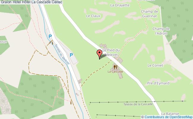 plan Hôtel La Cascade Ceillac