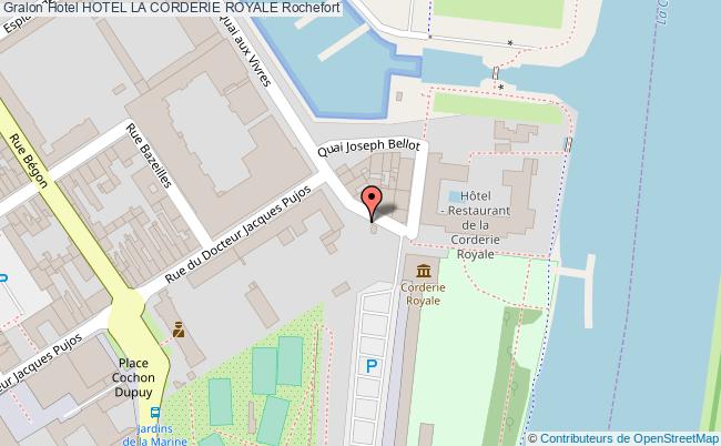 plan Hotel La Corderie Royale Rochefort