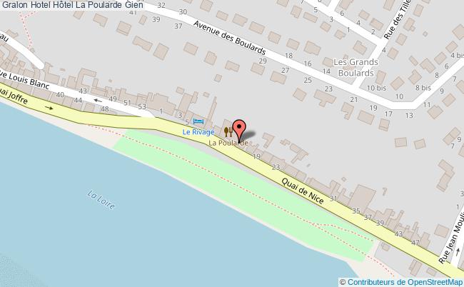 plan Hôtel La Poularde Gien