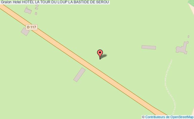 plan Hotel La Tour Du Loup LA BASTIDE DE SEROU