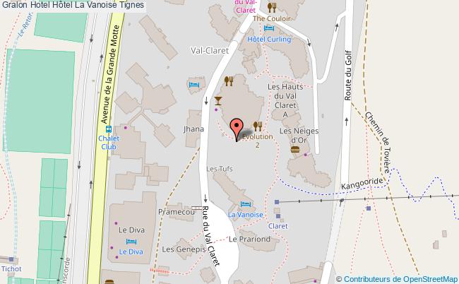 plan Hôtel La Vanoise Tignes