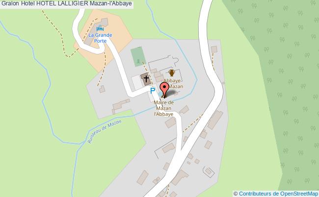 plan Hotel Lalligier Mazan-l'Abbaye