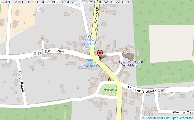 plan Hotel Le Bellevue LA CHAPELLE-BLANCHE-SAINT-MARTIN