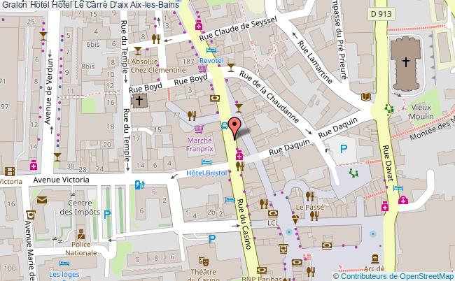 plan Hôtel Le Carré D'aix Aix-les-Bains