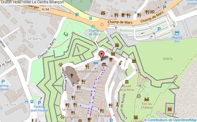plan Hôtel Le Centre Briançon