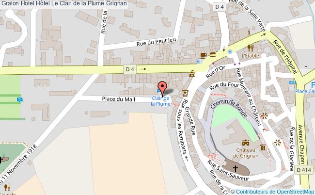 plan Hôtel Le Clair De La Plume Grignan