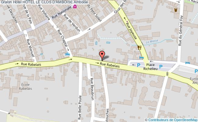 plan Hotel Le Clos D'amboise Amboise