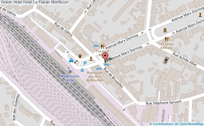 plan Hotel Le Faisan Montlucon