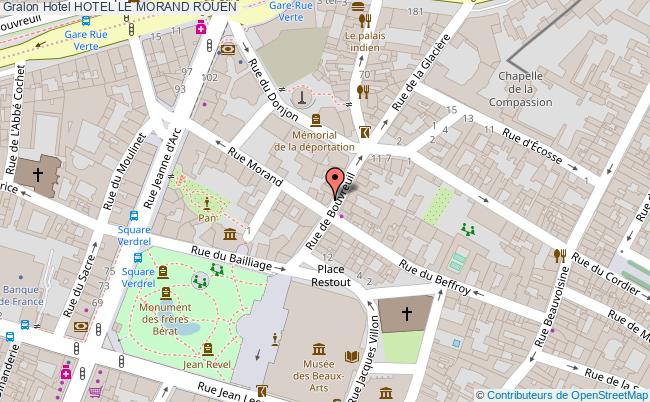 plan Hotel Le Morand ROUEN
