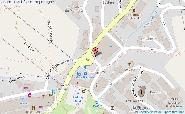 plan Hôtel Le Paquis Tignes