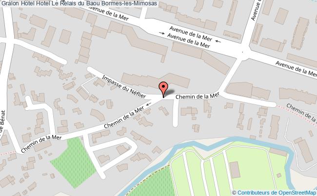 plan Hotel Le Relais Du Baou Bormes-les-Mimosas