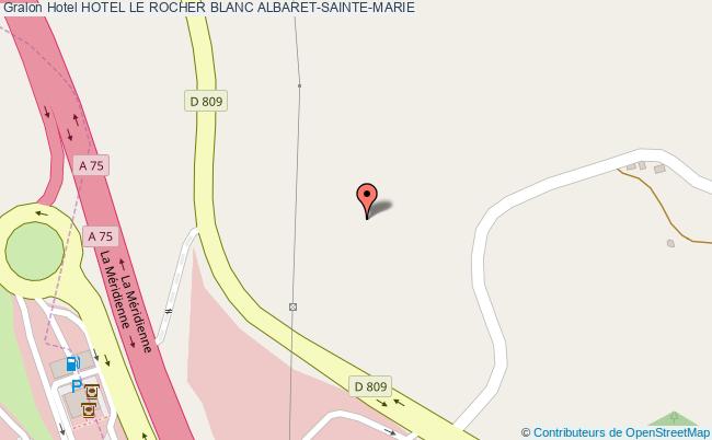 plan Hotel Le Rocher Blanc ALBARET-SAINTE-MARIE
