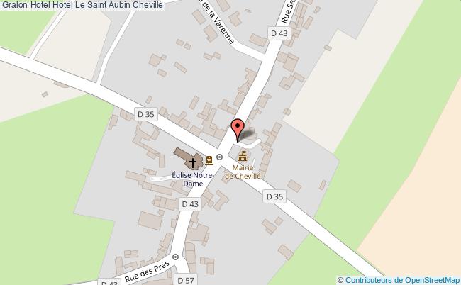 plan Hotel Le Saint Aubin Chevillé