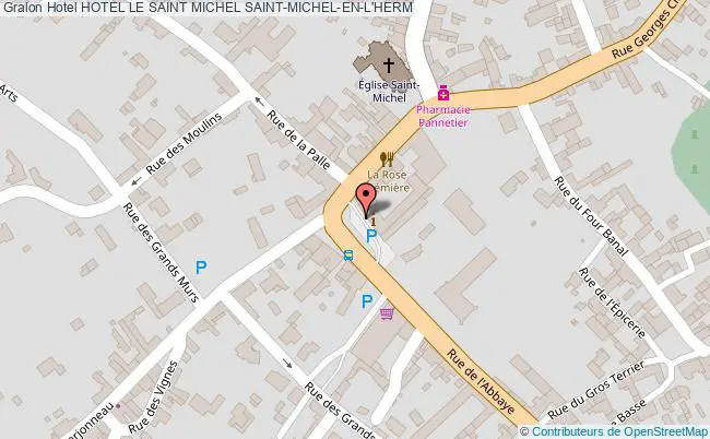 plan Hotel Le Saint Michel SAINT-MICHEL-EN-L'HERM