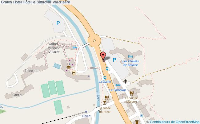 plan Hôtel Le Samovar Val-d'Isère