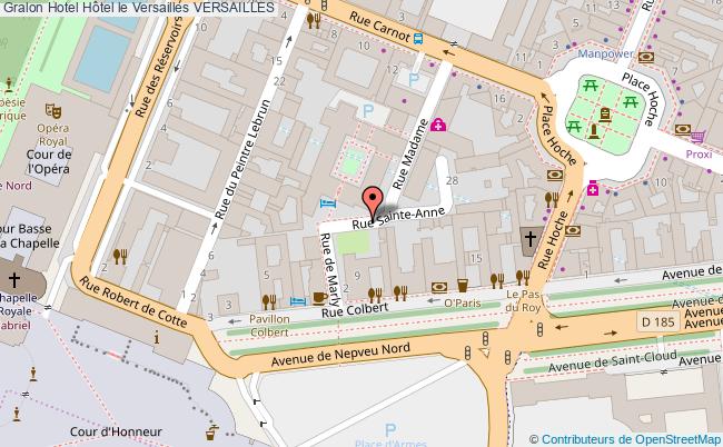 plan Hôtel Le Versailles VERSAILLES