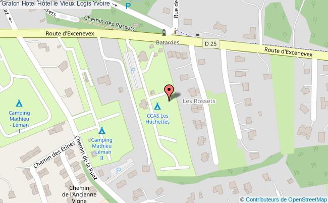 plan Hôtel Le Vieux Logis Yvoire