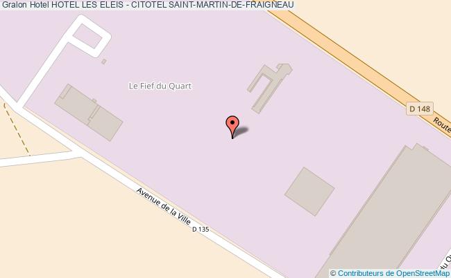 plan Hotel Les Eleis - Citotel SAINT-MARTIN-DE-FRAIGNEAU