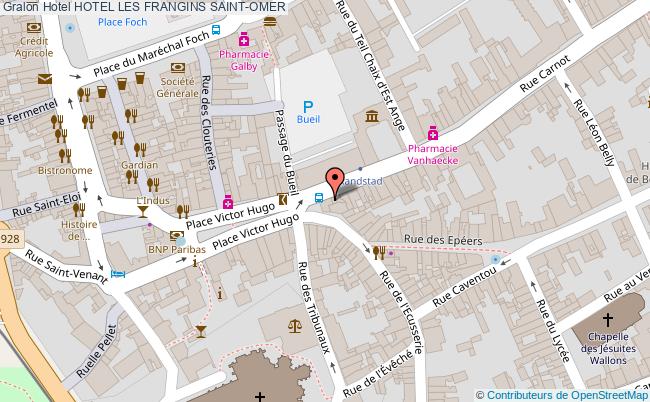 plan Hotel Les Frangins SAINT-OMER