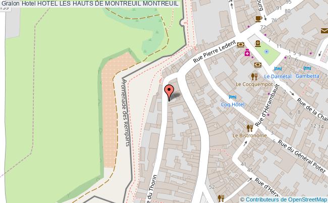 plan Hotel Les Hauts De Montreuil MONTREUIL