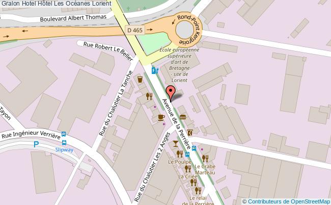 plan Hôtel Les Océanes Lorient
