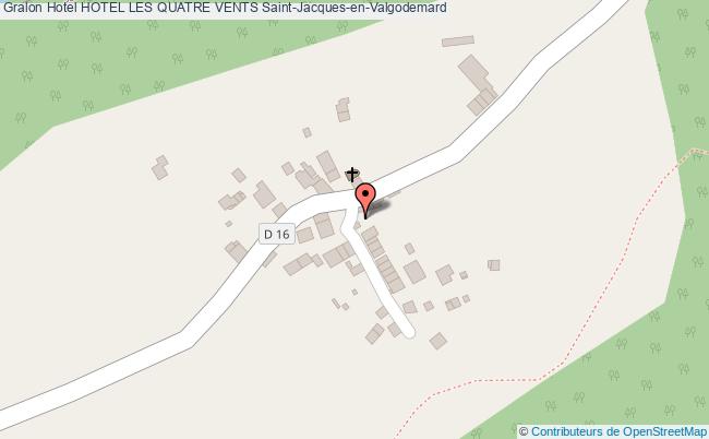 plan Hotel Les Quatre Vents Saint-Jacques-en-Valgodemard
