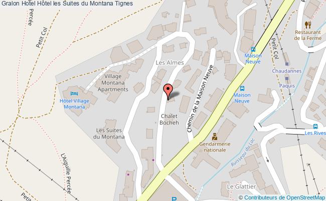 plan Hôtel Les Suites Du Montana Tignes