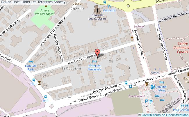 plan Hôtel Les Terrasses Annecy