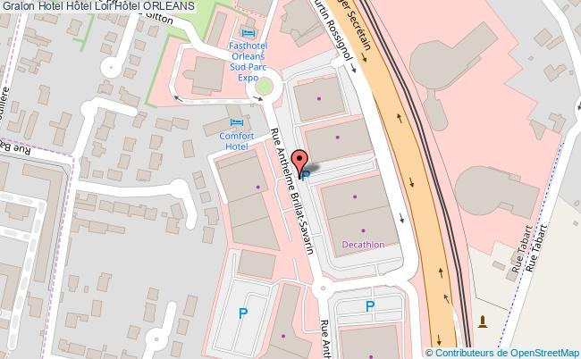 plan Hôtel Loir'hôtel ORLEANS