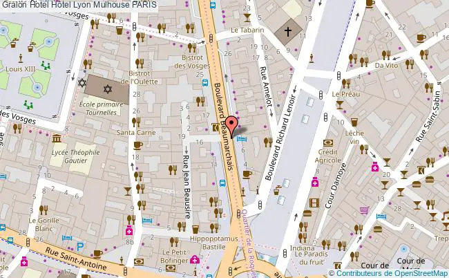 plan Hôtel Lyon Mulhouse PARIS