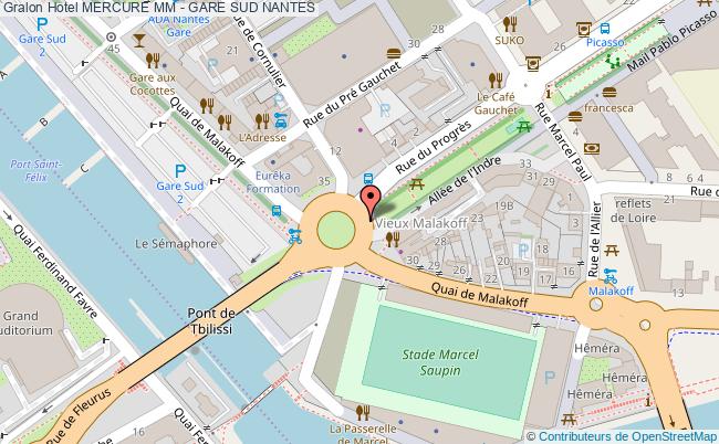 plan Hôtel Mercure Nantes Centre Gare Nantes