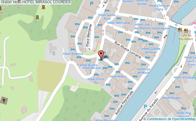 plan Hotel Mirasol LOURDES