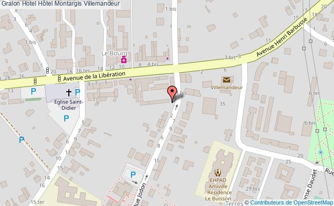 plan Hôtel Montargis Villemandeur