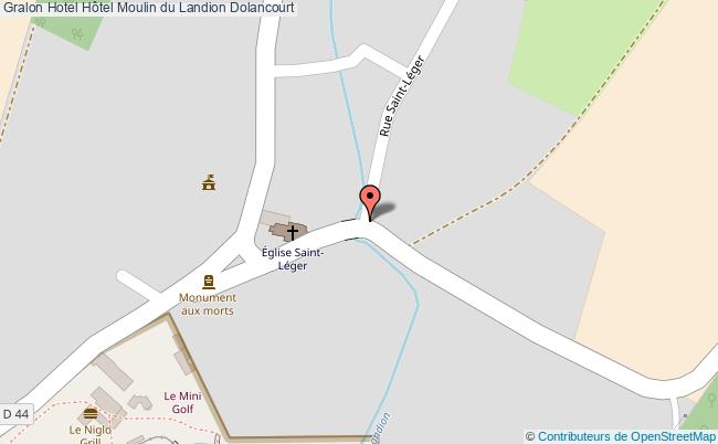 plan Hôtel Moulin Du Landion Dolancourt