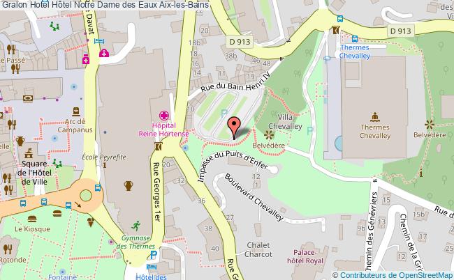 plan Hôtel Notre Dame Des Eaux Aix-les-Bains