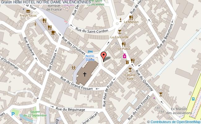 plan Hotel Notre Dame VALENCIENNES