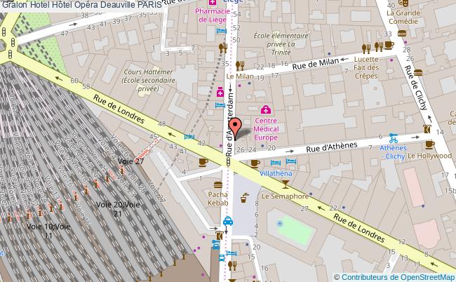 plan Hôtel Opéra Deauville PARIS