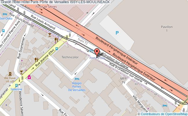 plan Hôtel Paris Porte De Versailles ISSY-LES-MOULINEAUX