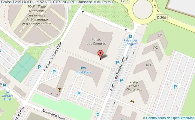 plan Hotel Plaza Futuroscope Chasseneuil du Poitou