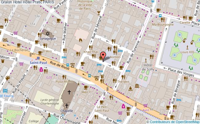 plan Hôtel Pratic PARIS