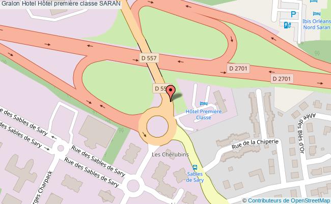 plan Hôtel Première Classe SARAN