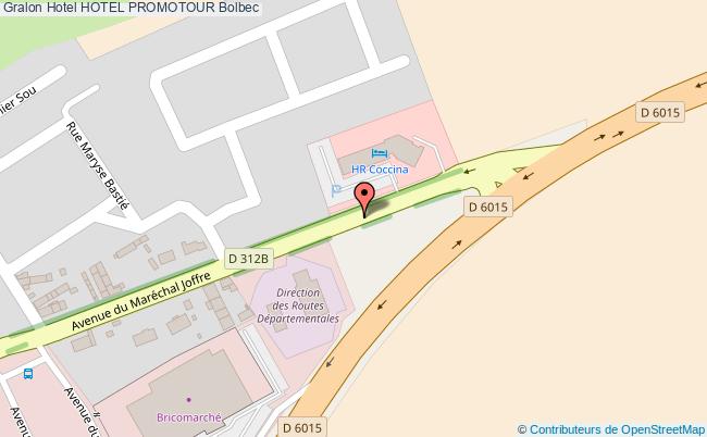 plan Hotel Promotour Bolbec