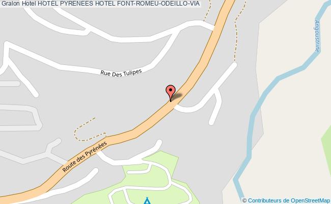 plan Hotel Pyrenees Hotel FONT-ROMEU-ODEILLO-VIA