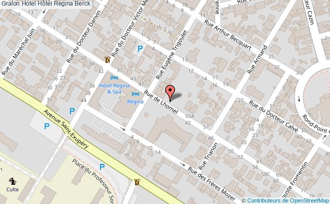 plan Hôtel Regina Berck