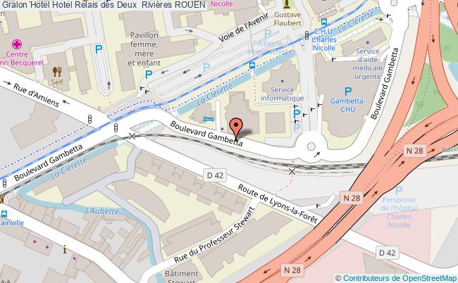 plan Hotel Relais Des Deux  Rivières ROUEN